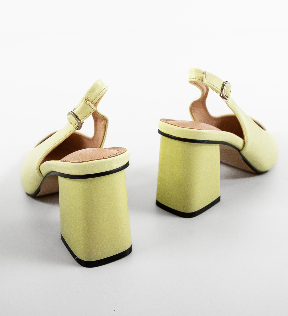Pantofi Dama Gracie Galbeni | Eleganță și Stil - imagine 6