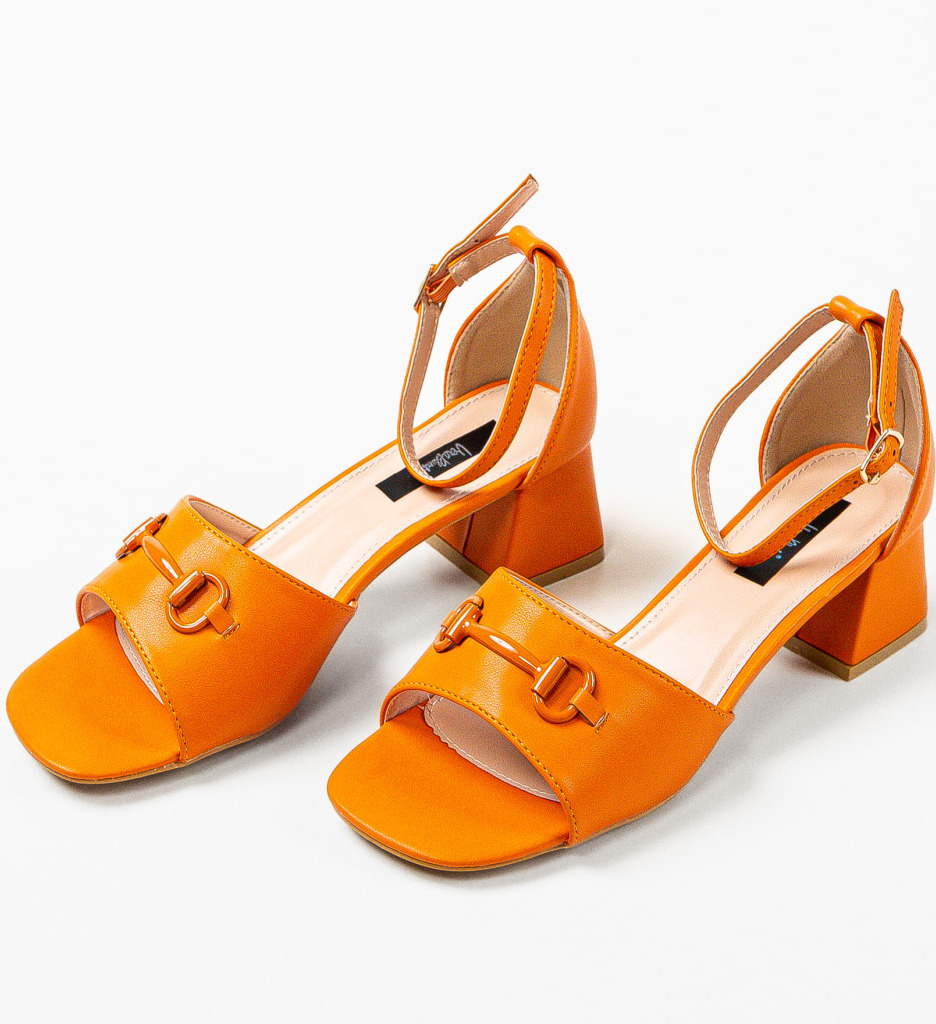 Sandale Lutgar Portocalii | Eleganță și Stil - imagine 7