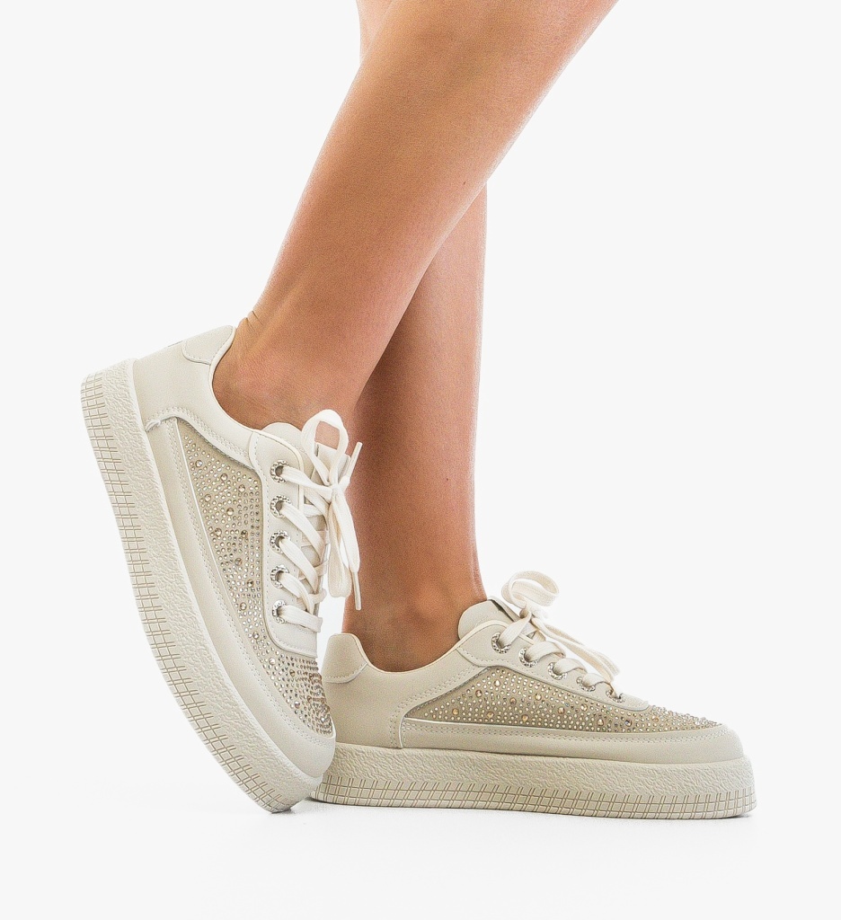 Sneakers Dama Yahay Bej | Confort și Stil - imagine 4
