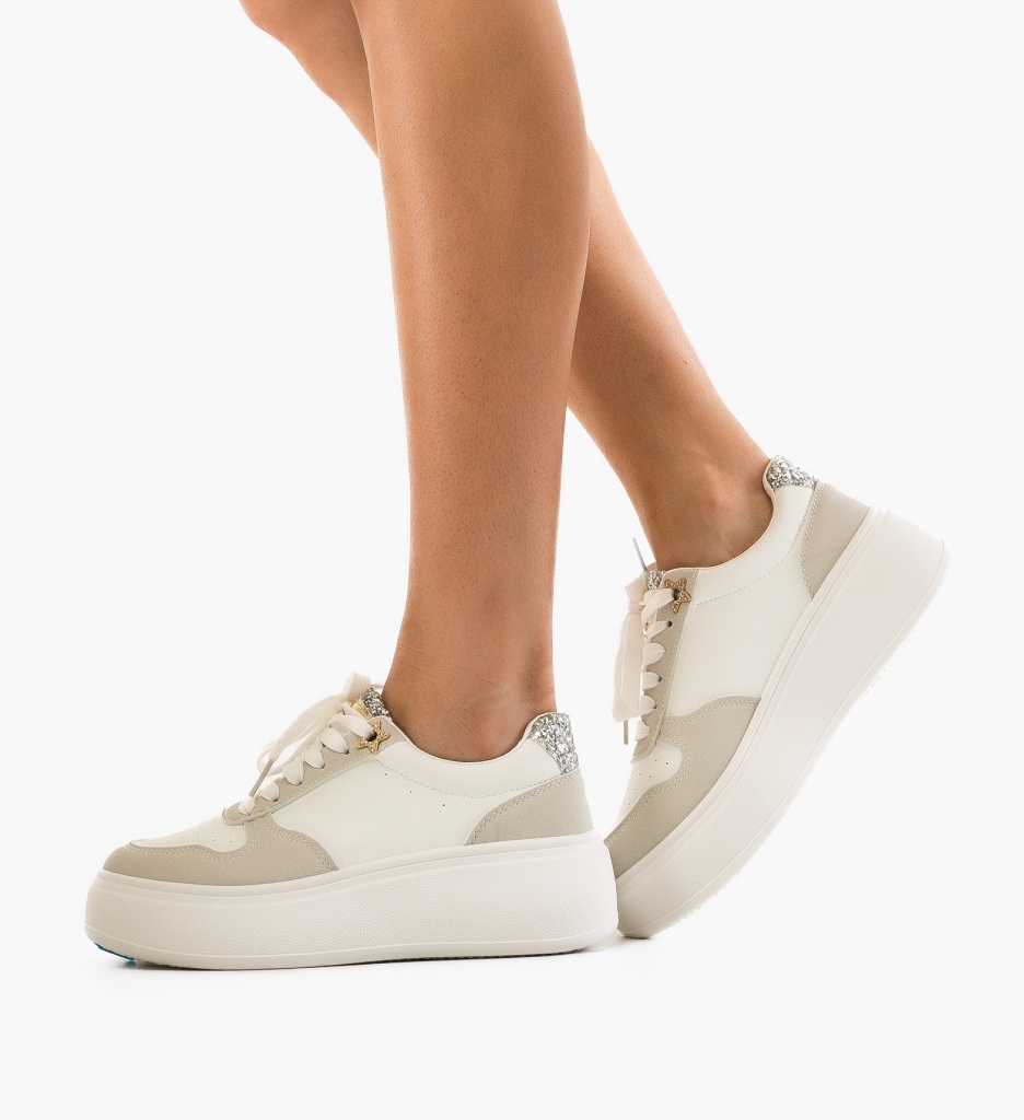 Sneakers Halima Albi Dama - Confort și Stil - imagine 4