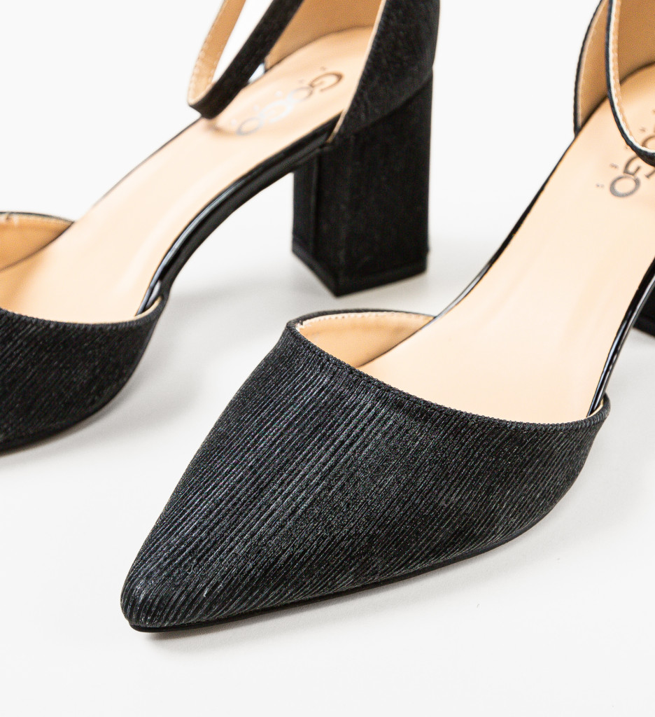 Pantofi Sedef Negri cu Toc - Eleganță Asigurată - imagine 6