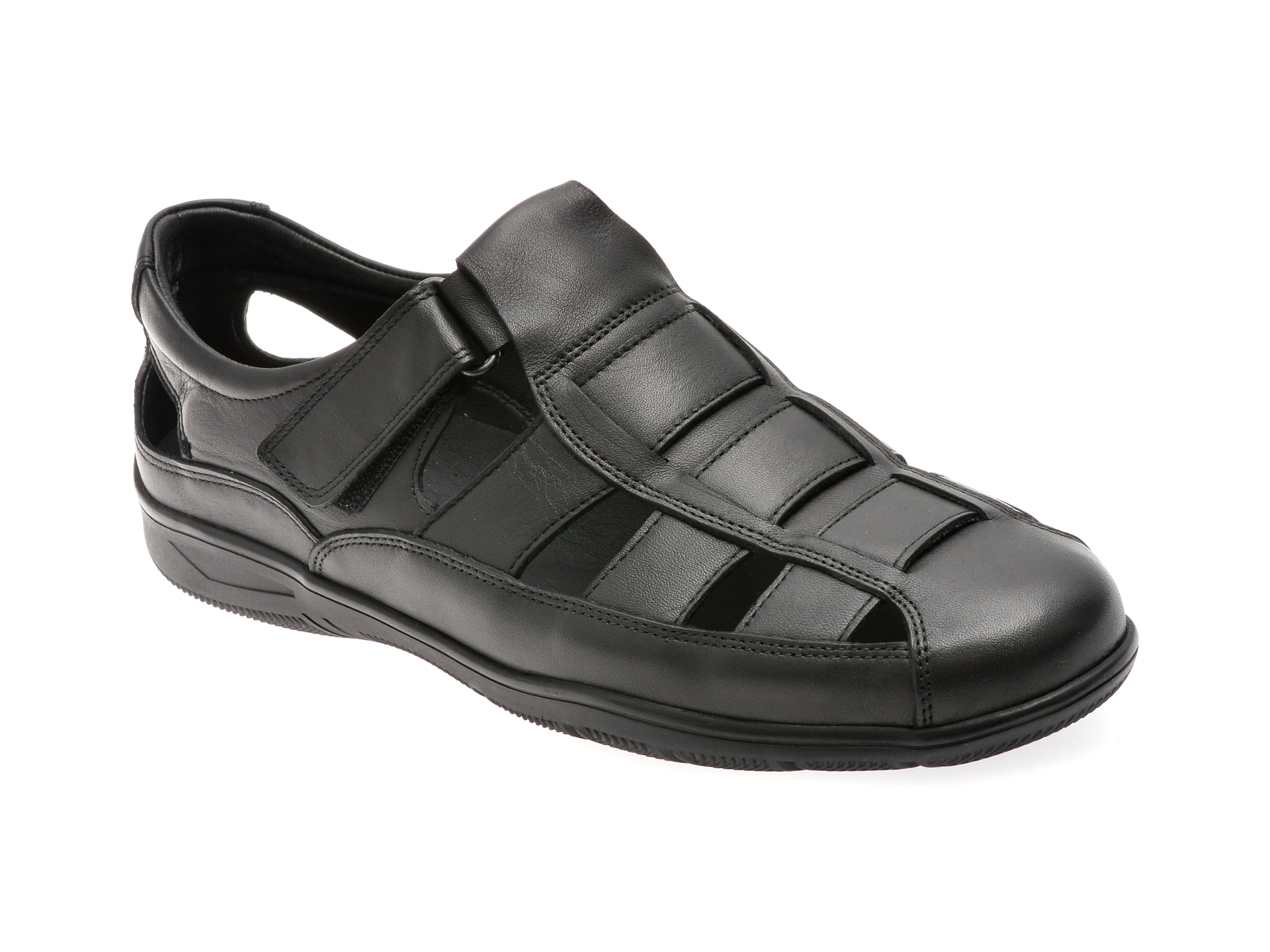 Sandale OTTER Negre - Piele Naturală | Confort Maxim