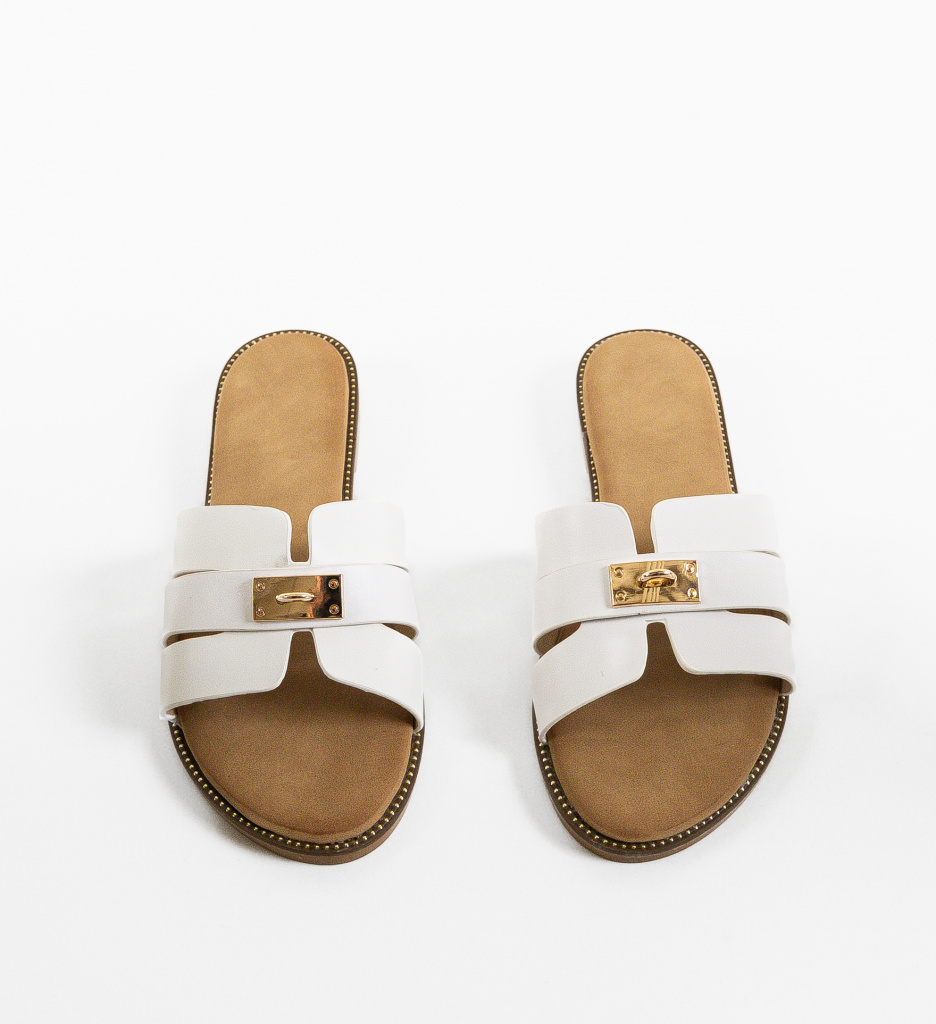 Papuci Dama Daly Albi | Confort & Stil N/A - imagine 6