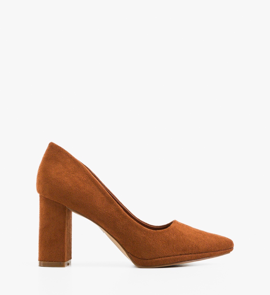 Pantofi Camel cu Toc - Eleganta Asigurata - imagine 6