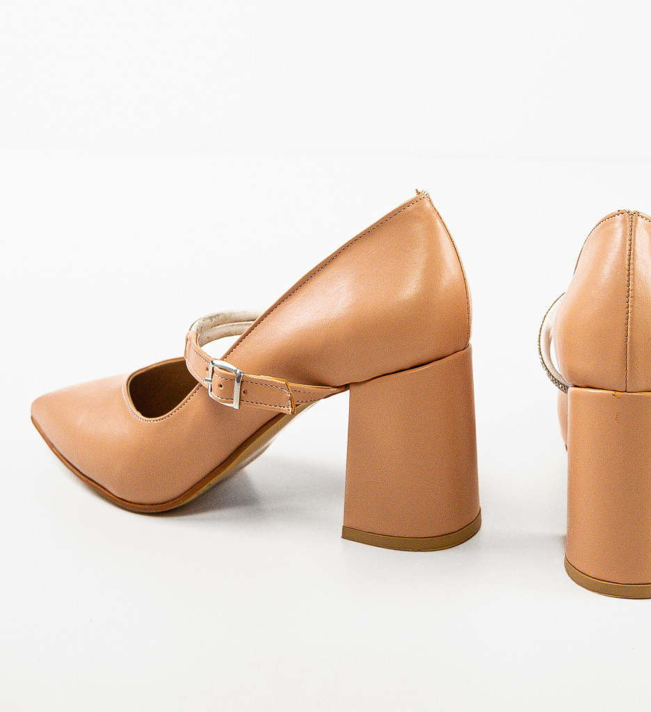 Pantofi cu toc Gernyb Bej | Eleganță și Stil - imagine 7