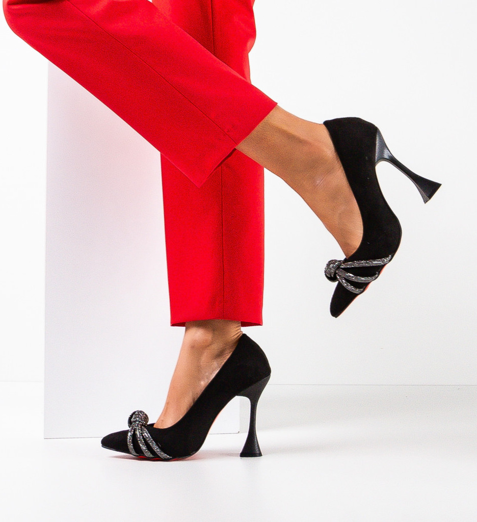 Pantofi Dama Gles Negri | Eleganți și Moderni - imagine 3