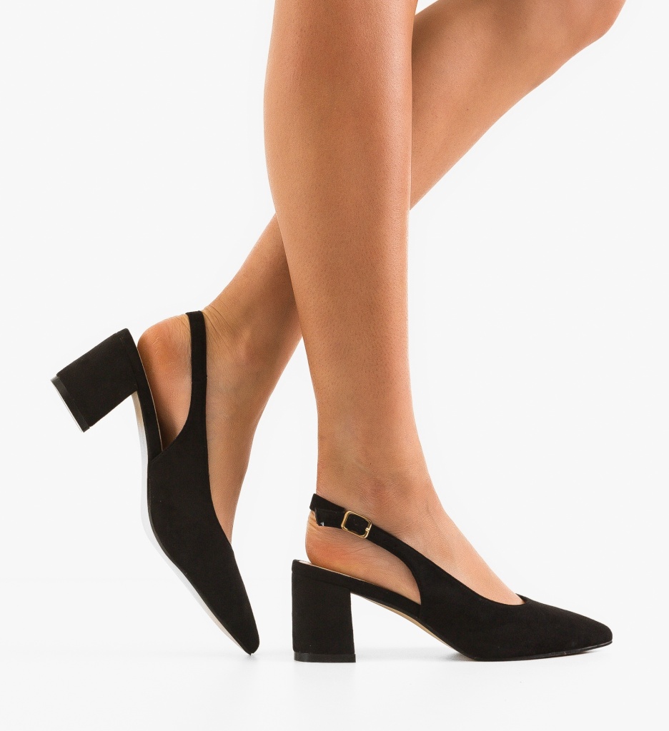 Pantofi Gally Negri cu Toc - Eleganță și Stil
