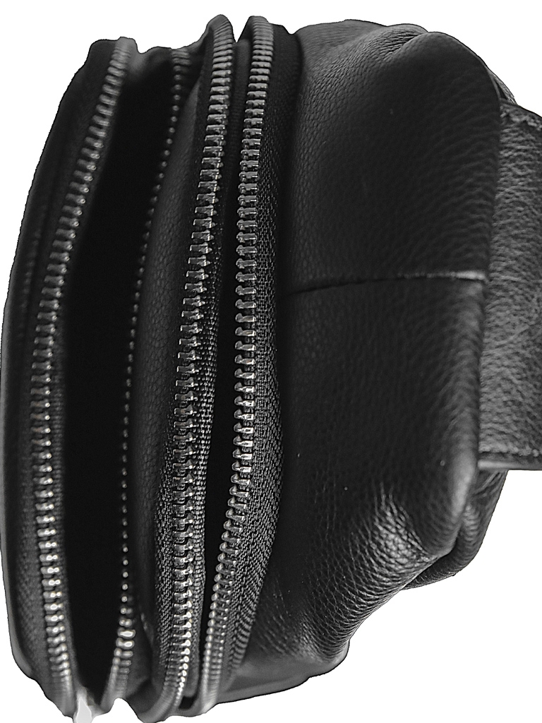 Geanta barbati piele naturala neagra 1529 Gallantry - imagine 2
