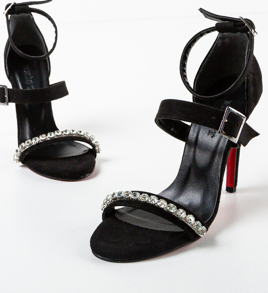 Sandale cu toc Fadana Negri | Eleganță și Confort - imagine 6