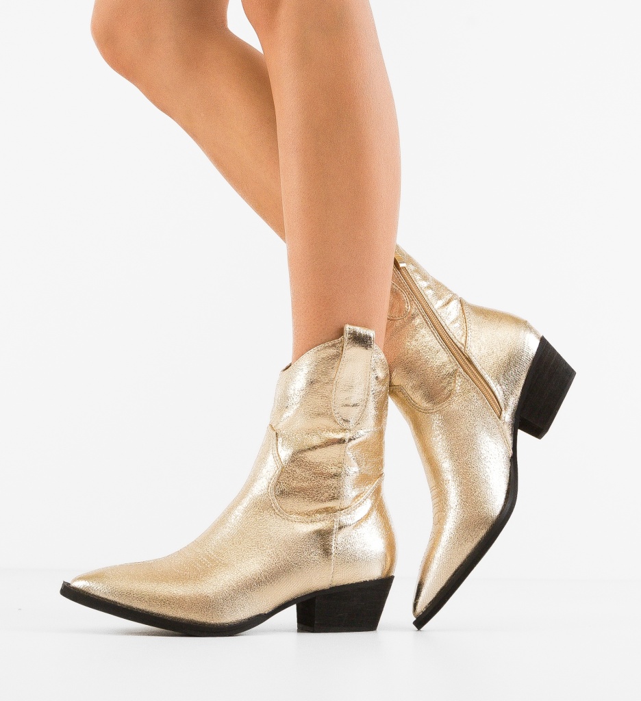 Botine Dama Lexz Aurii - Stil Refined - imagine 3