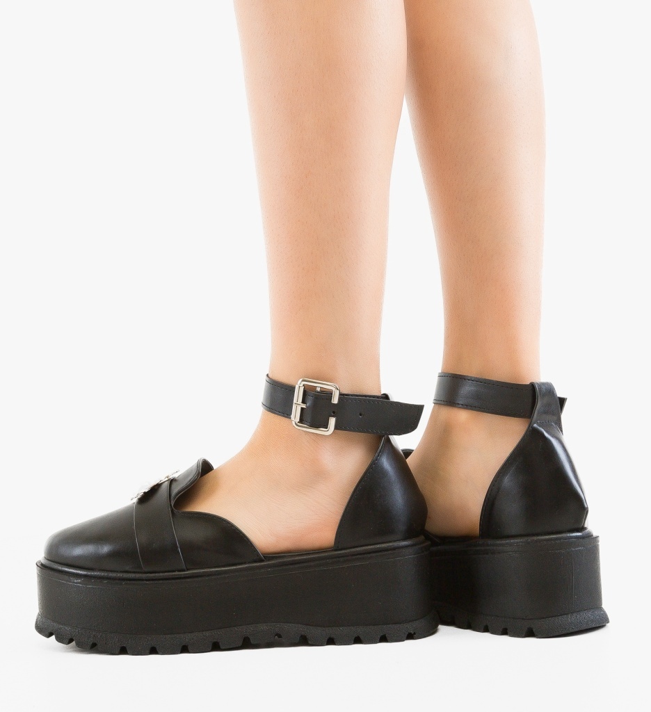 Pantofi Casual Bynna Negri - Confort Stilat - imagine 5