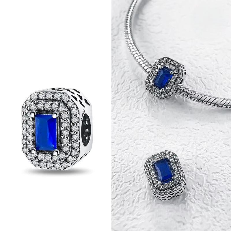 Charm Argint 925 Amanda cu Pietre Albastre - imagine 2