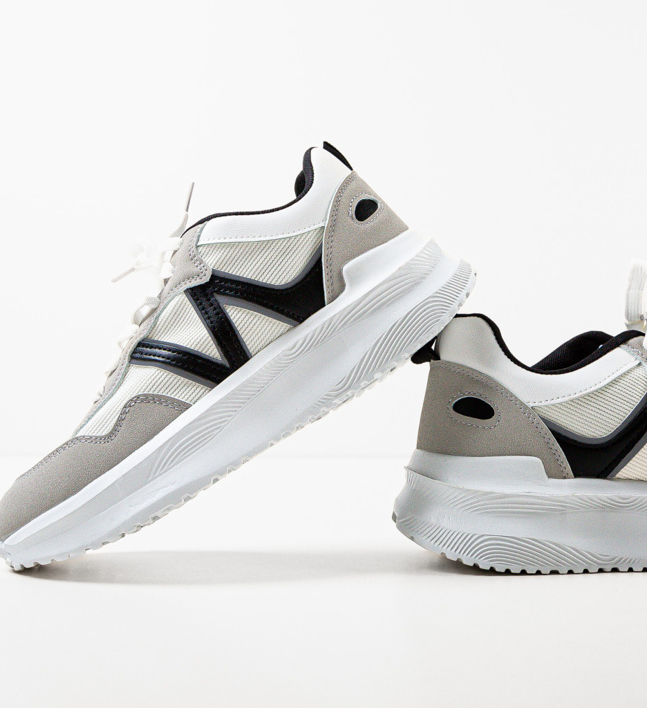 Sneakers Osborne Gri 2 - Confort Sport Dama - imagine 5