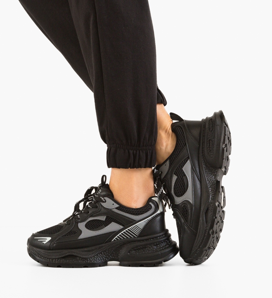 Sneakers Dama Yntere Negri - Confort și Stil - imagine 4