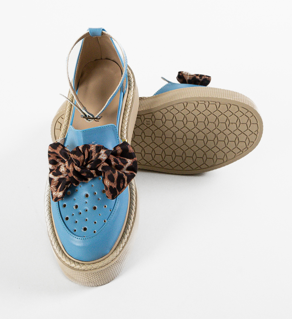 Rogar Pantofi Casual Albastri - Confort Maxim - imagine 7