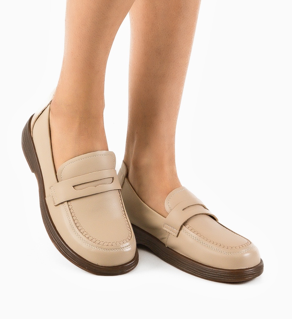 Pantofi Casual Byertes Bej - Confort și Stil - imagine 2