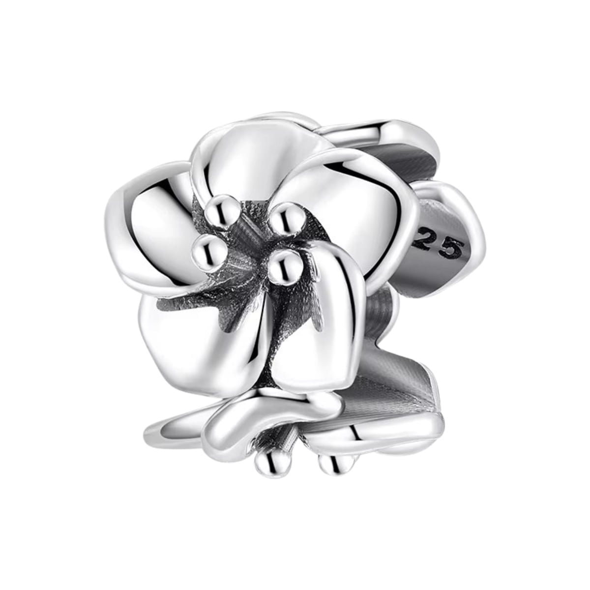 Charm Floare Argint 925 Delis - Eleganță Pură