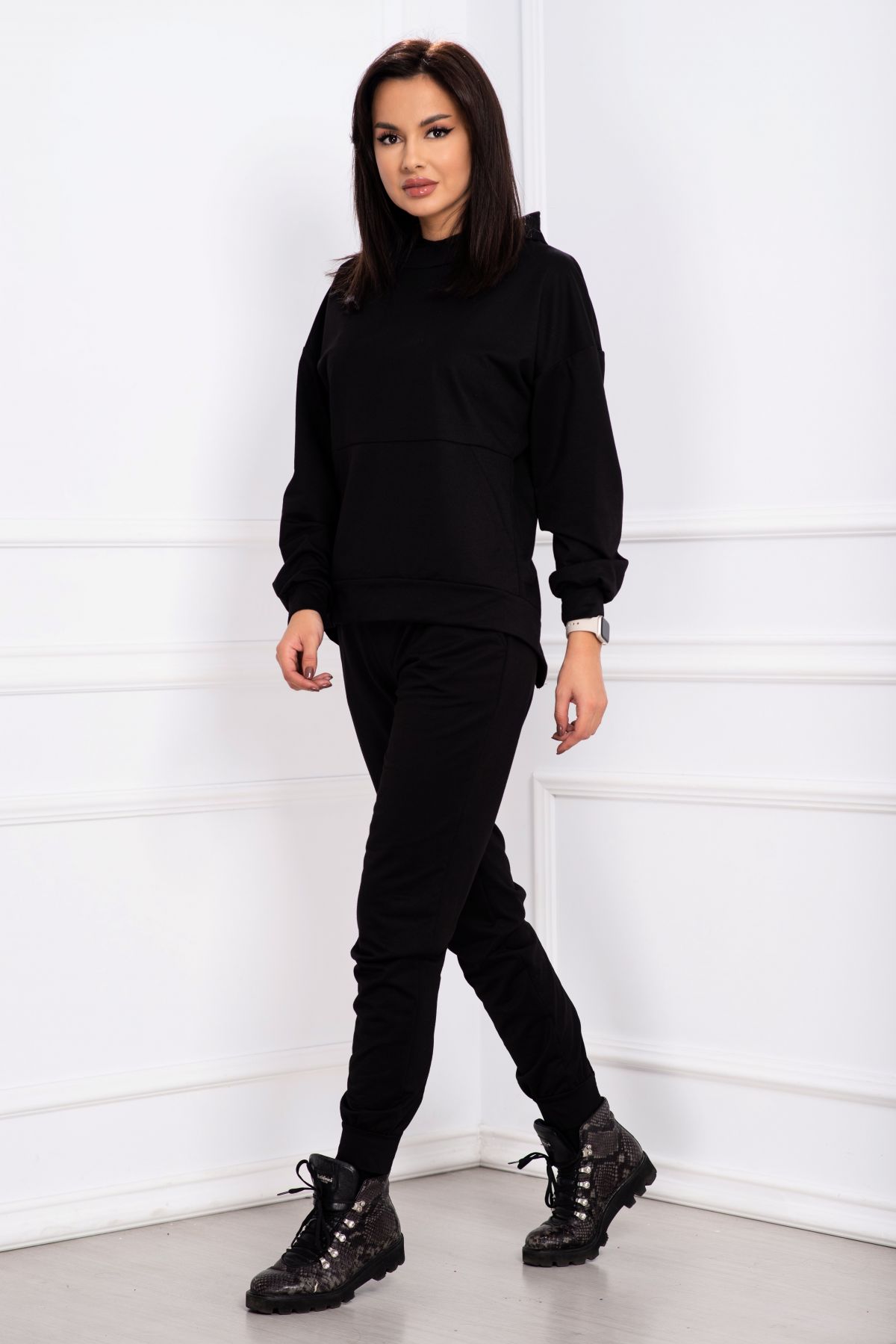 Trening Chanttal Zelia negru cu fermoare