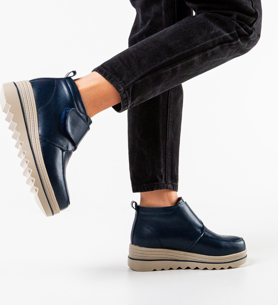 Pantofi Casual Dama Bleumarin - Confort și Stil - imagine 2