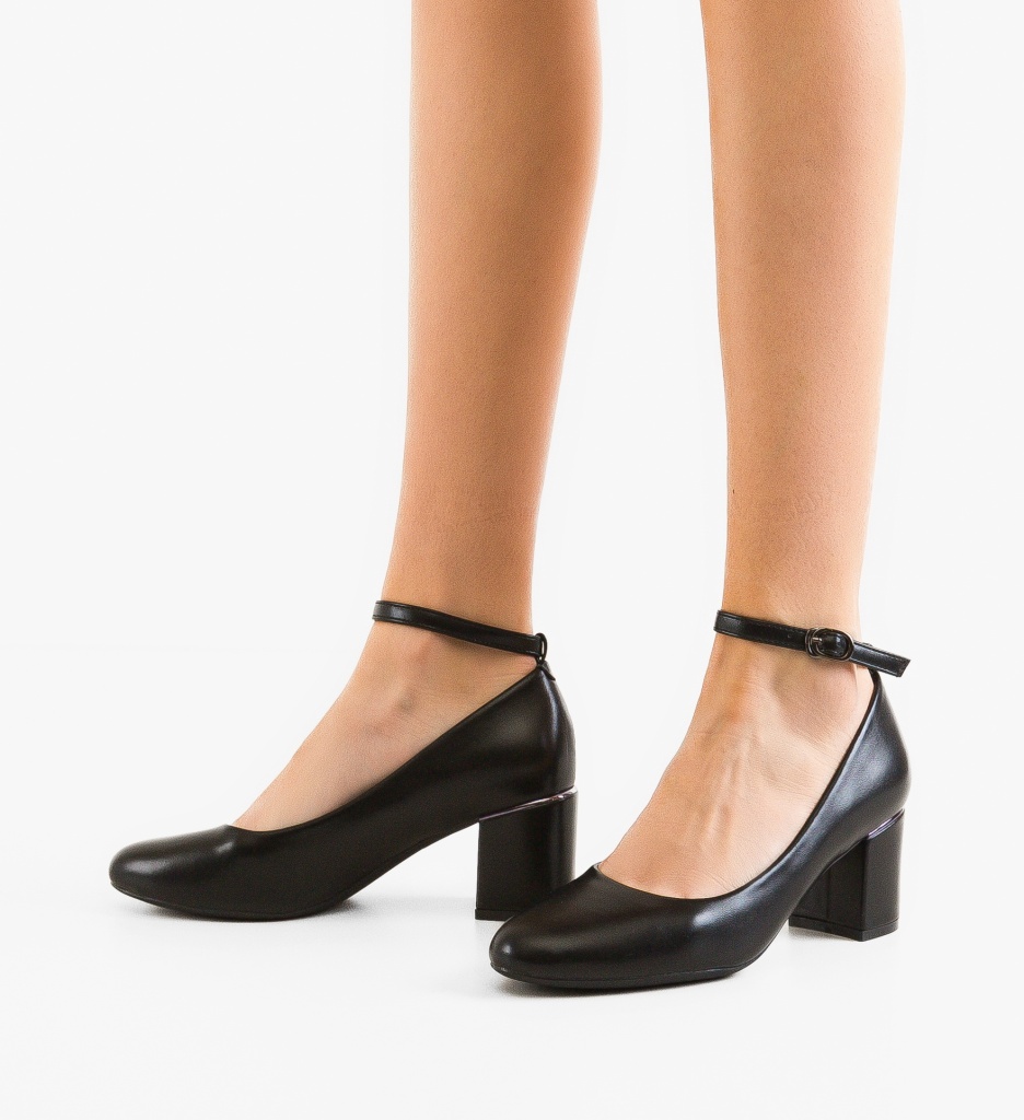 Pantofi cu Toc Lallo Negri - Eleganță Asigurată