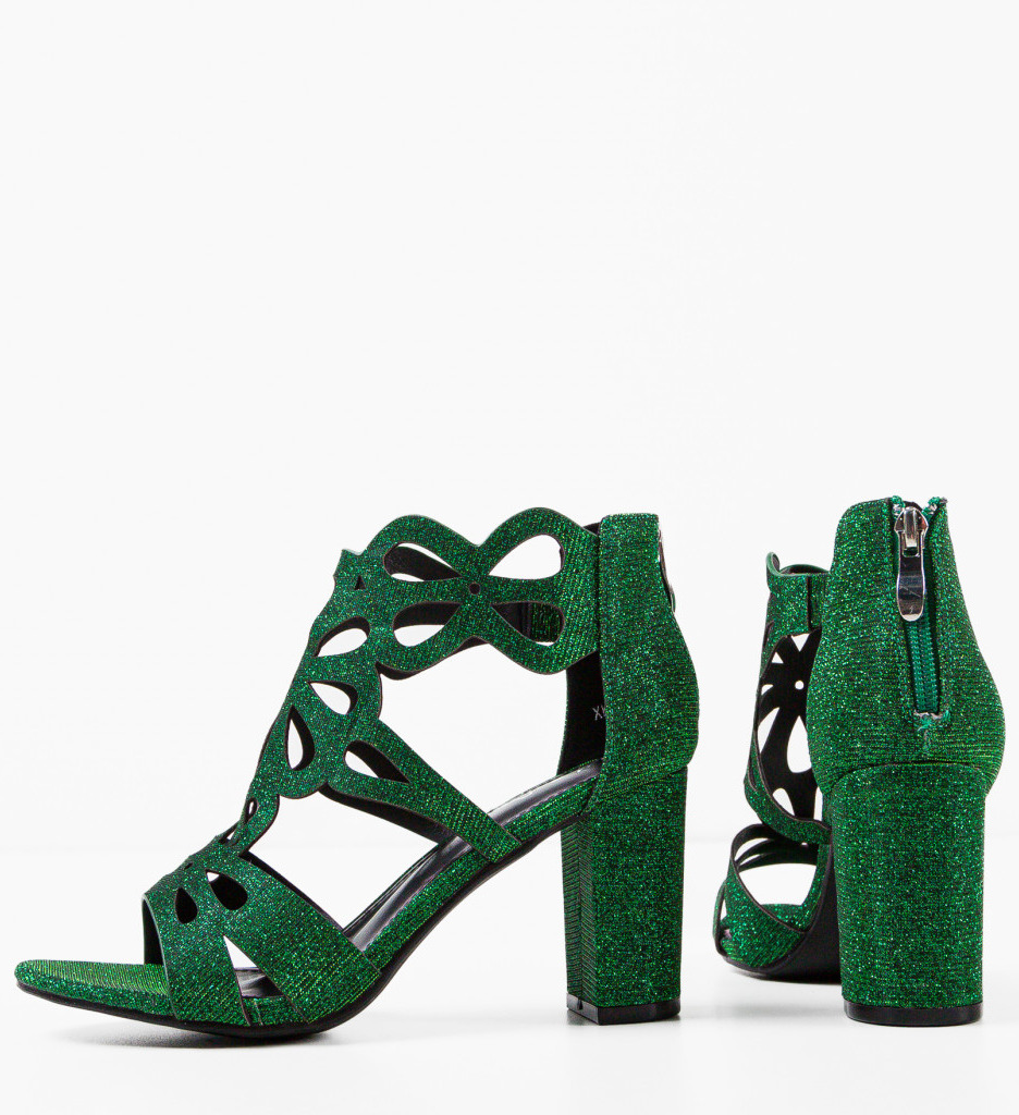 Sandale cu Toc Verzi Minos - Stil si Eleganta - imagine 5