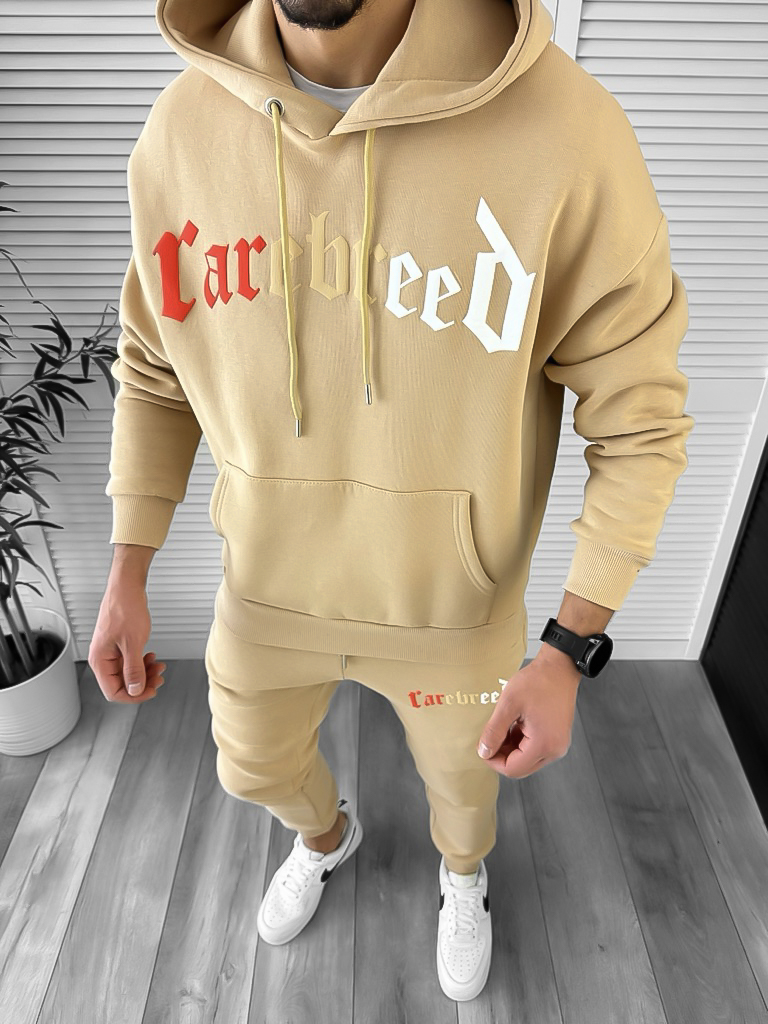 Trening Bumbac Slim Fit Mustar Barbati