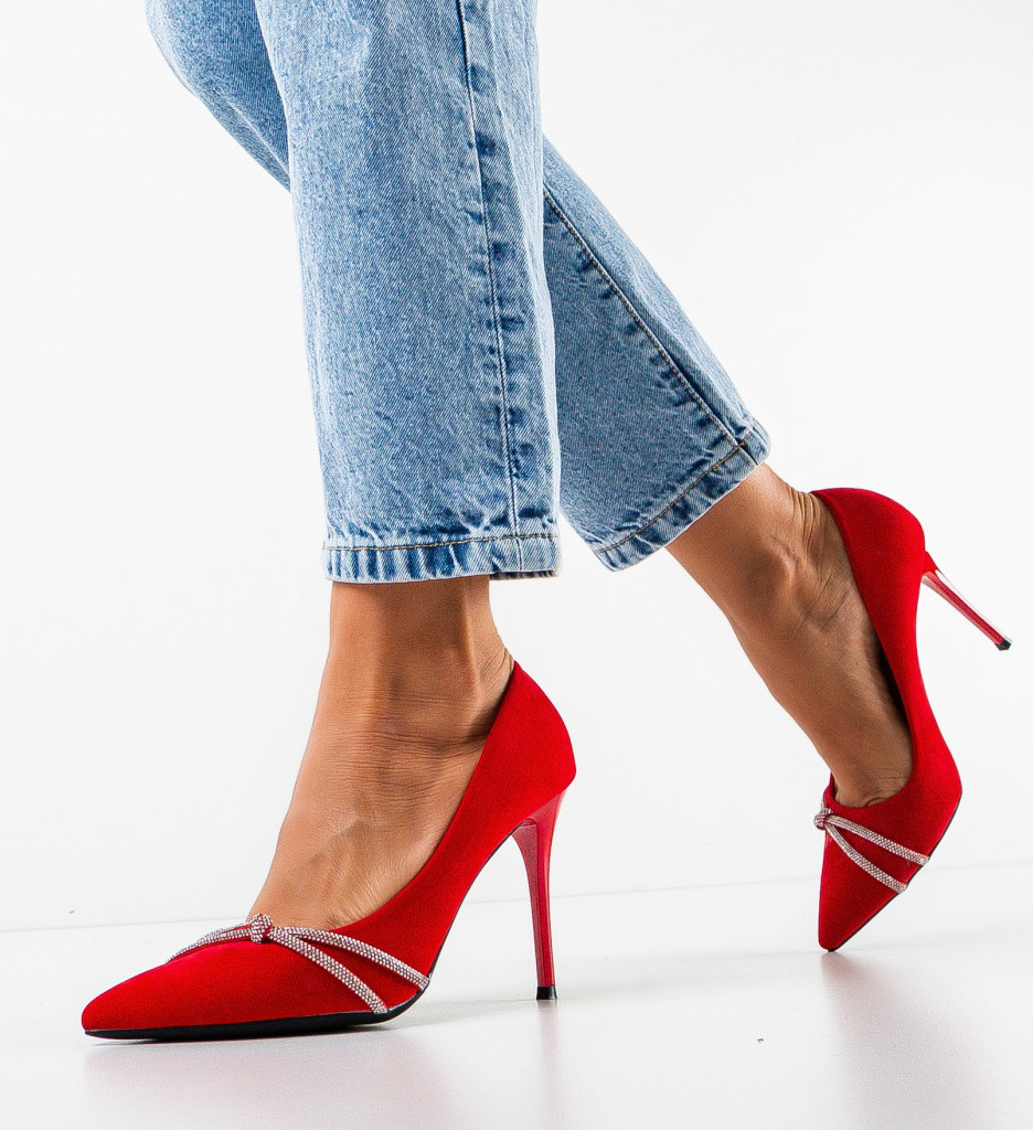 Pantofi Norah Rosii - Eleganță și Stil