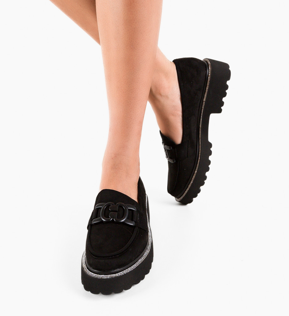 Pantofi Casual Layton Negri - Stil și Confort - imagine 2