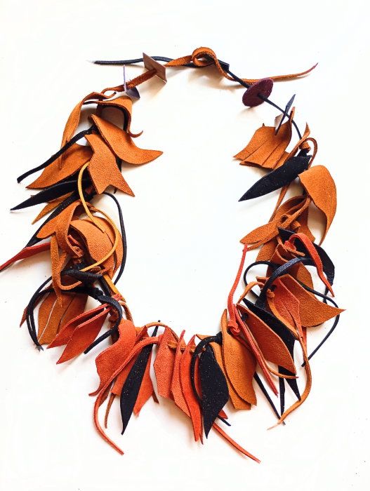 Colier Piele Naturală Handmade Unicat | Shopika
