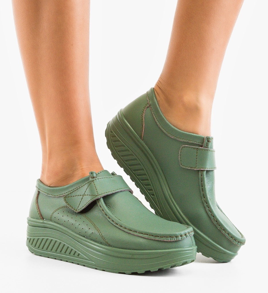 Pantofi Casual Utre Verzi - Confort și Stil - imagine 3