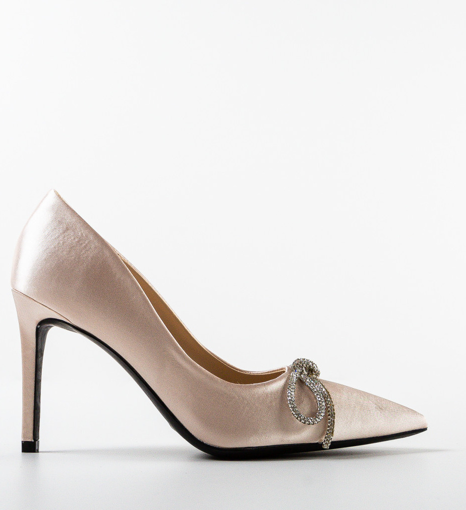 Pantofi Arwen Bej cu Toc - Eleganță și Confort - imagine 4