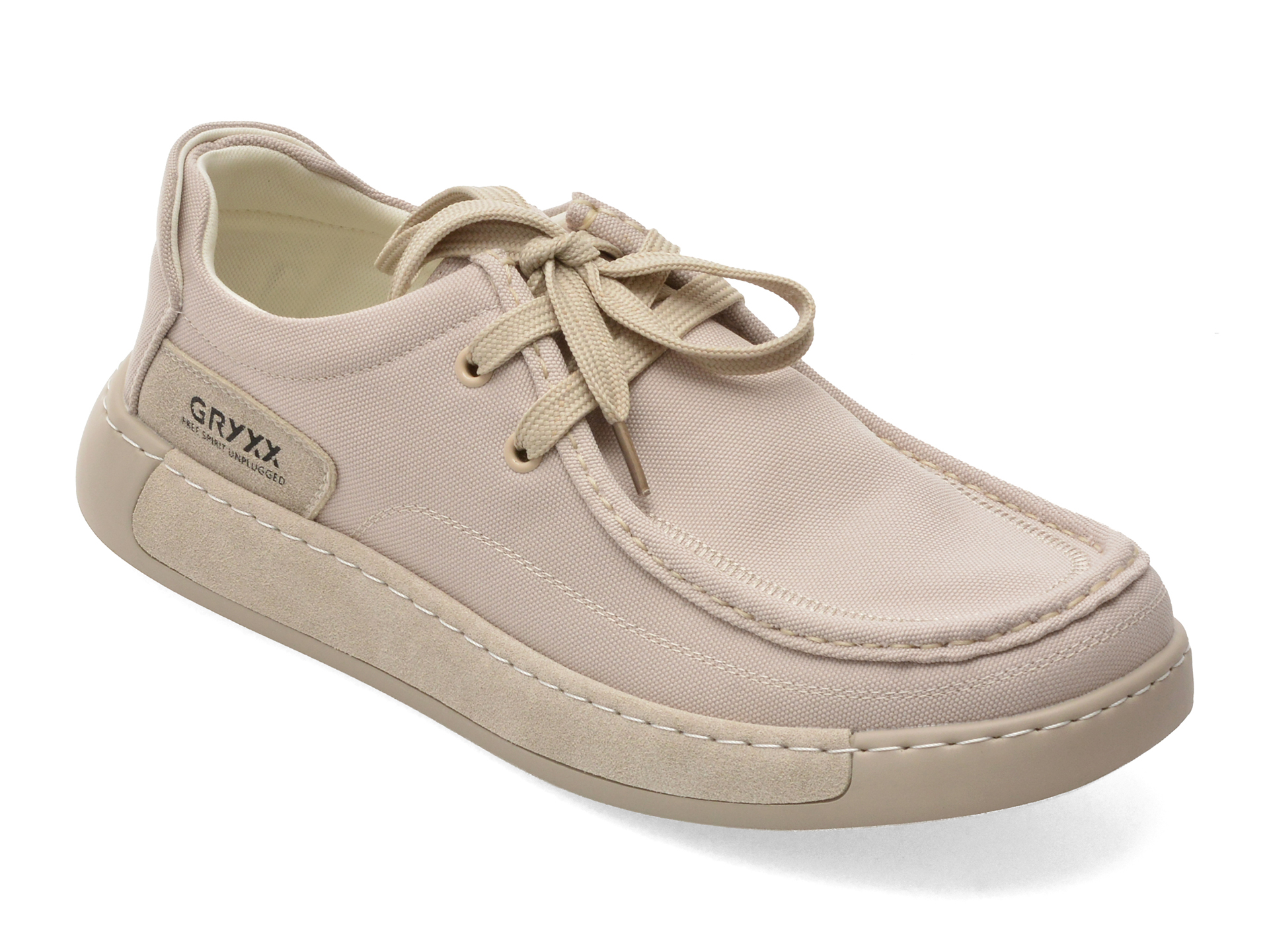Mocasini GRYXX Gri Textil Confortabil