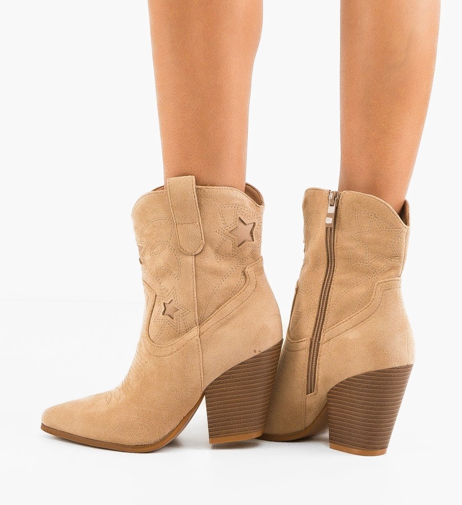 Botine Dama Vanna Khaki - Eleganță și Confort - imagine 2