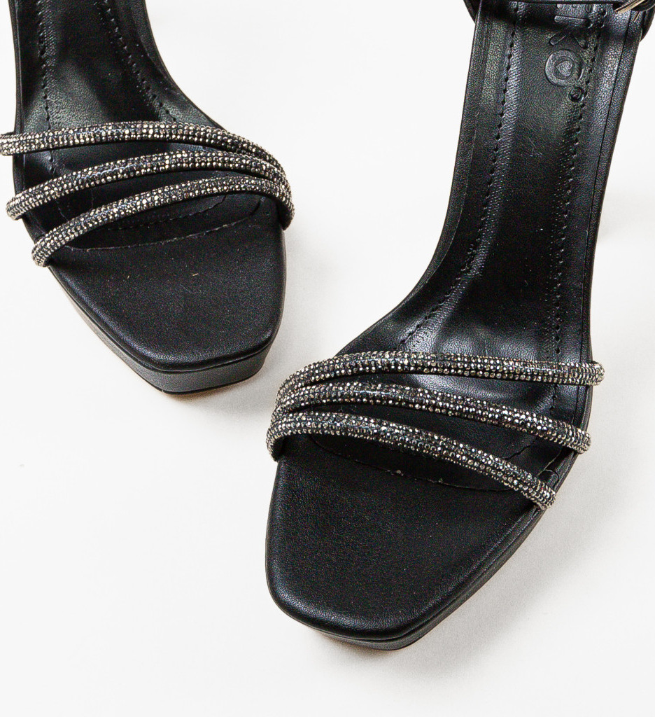Sandale Hana Negre 2 | Eleganță și Stil - imagine 3