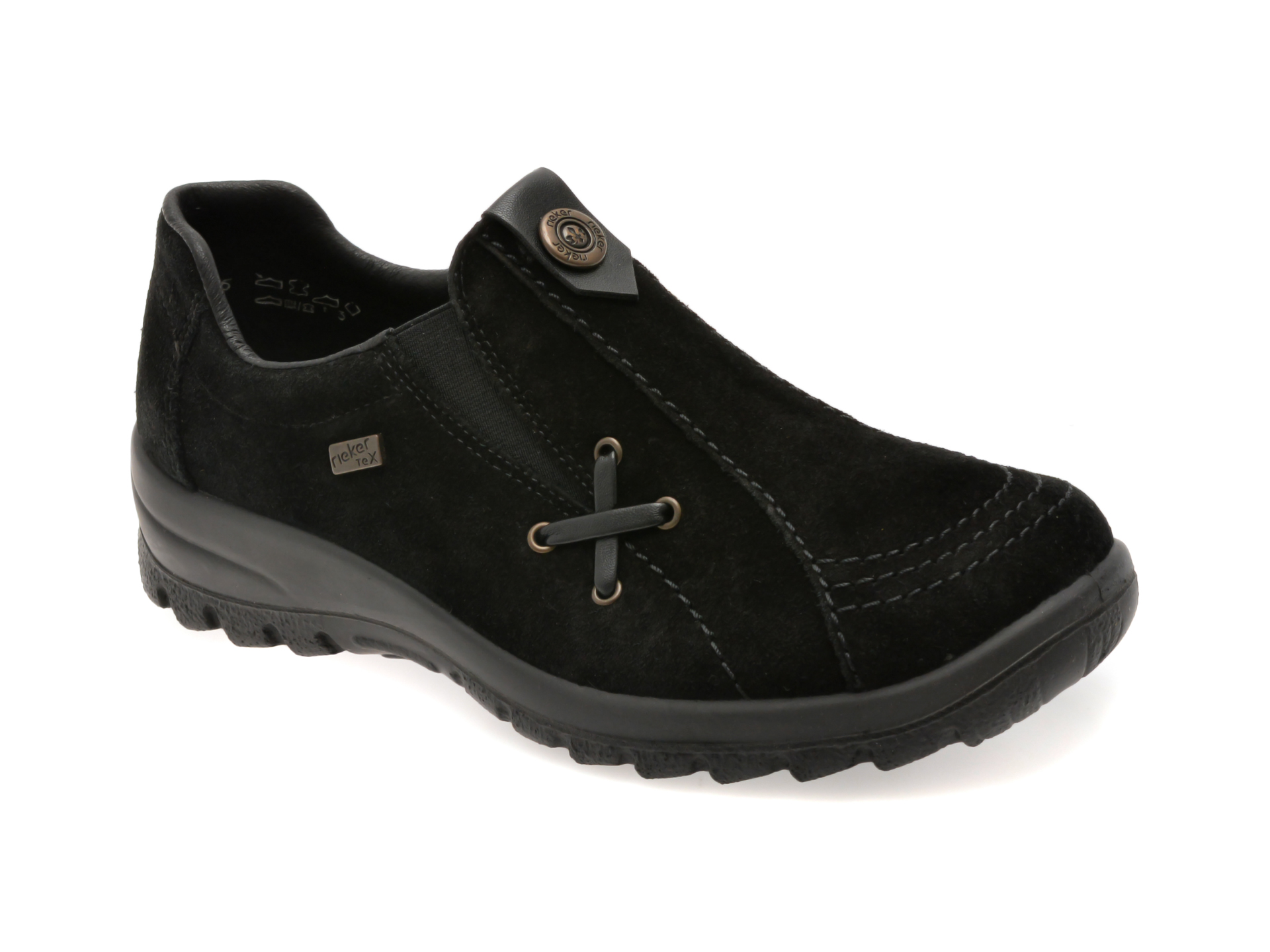 Pantofi RIEKER negri - Confort și eleganță