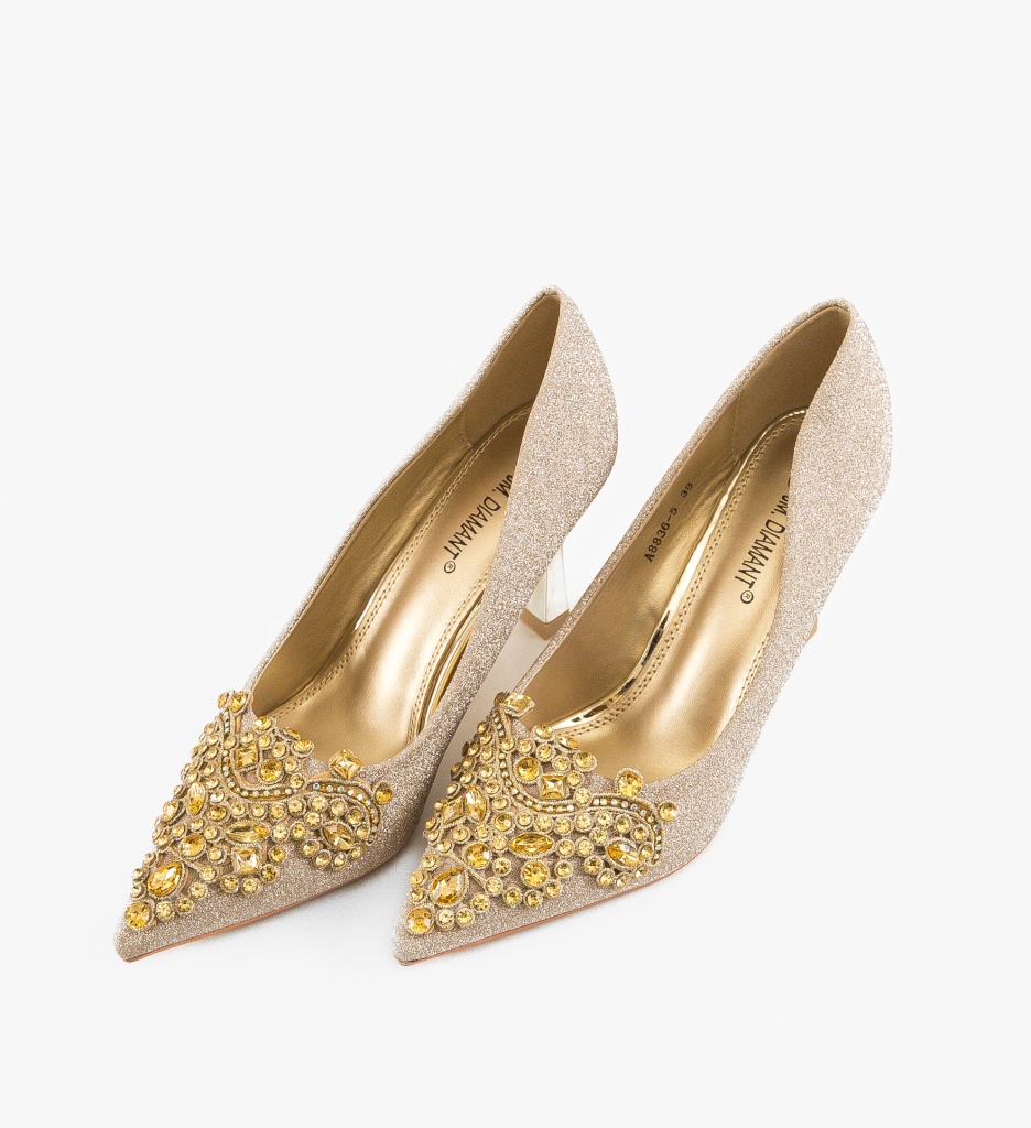 Pantofi Stiletto Laurie Aurii 2 - Eleganță Premium - imagine 5
