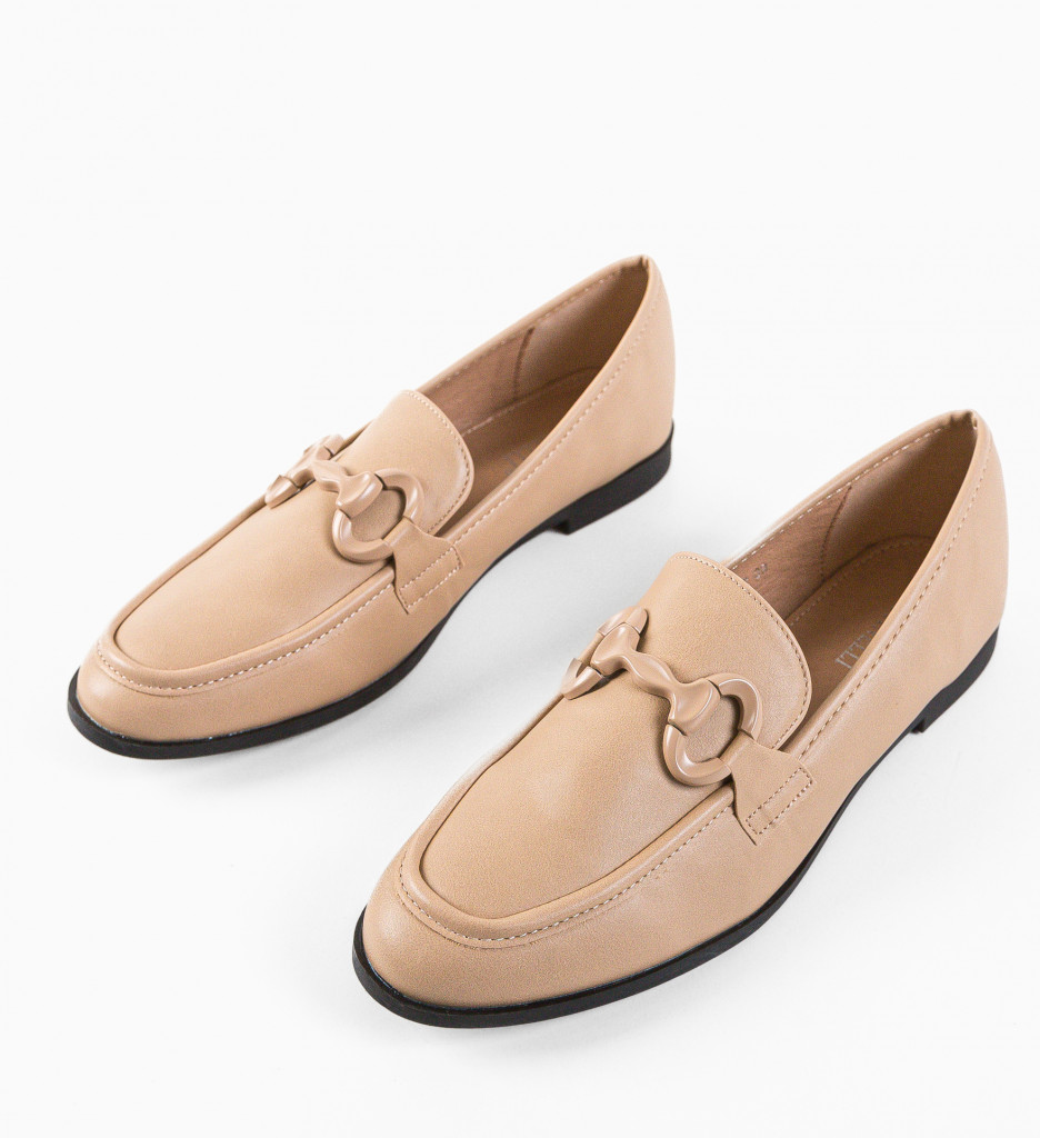 Pantofi Casual Dama Dianil Bej - Confort Stilat - imagine 4
