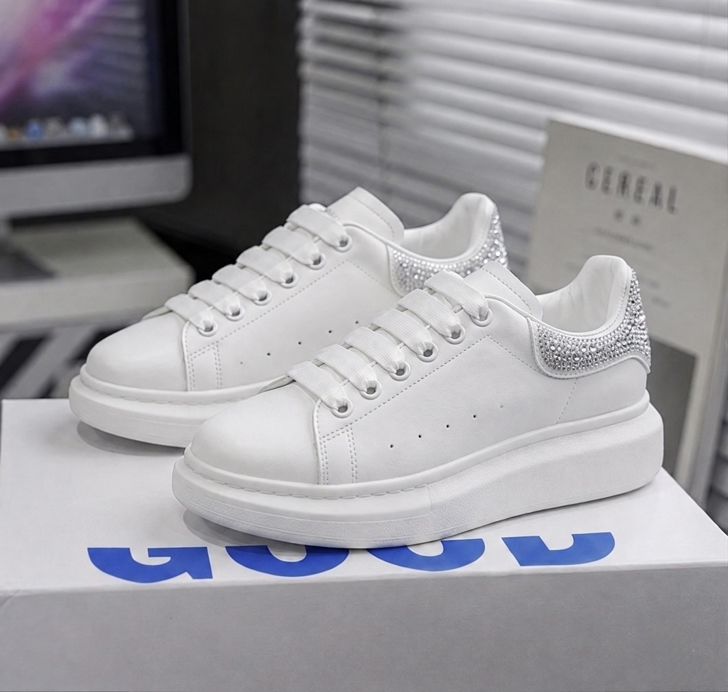Adidasi dama casual albi cu gri  diamond  111D