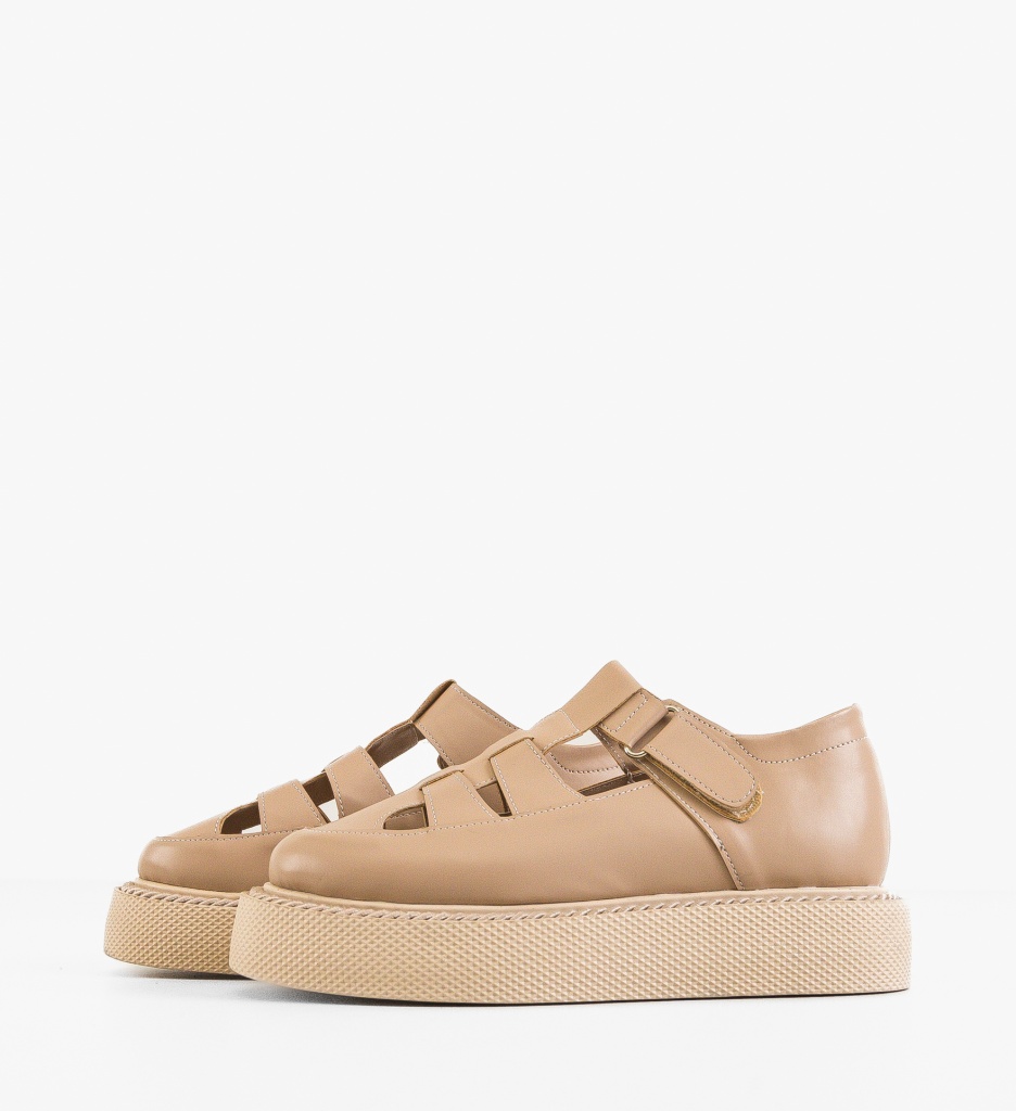 Pantofi Casual Gryndy Nude | Eleganță și Confort - imagine 6