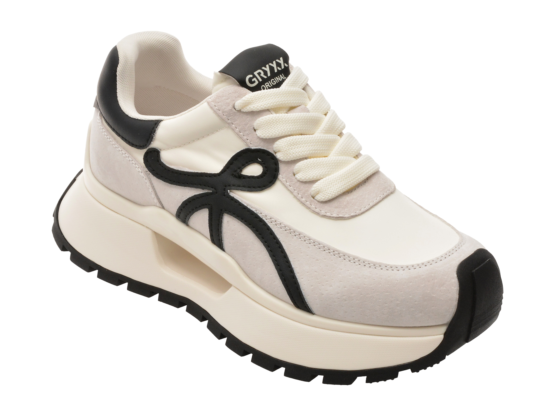Pantofi Sport GRYXX 1006 Gri Piele Naturală