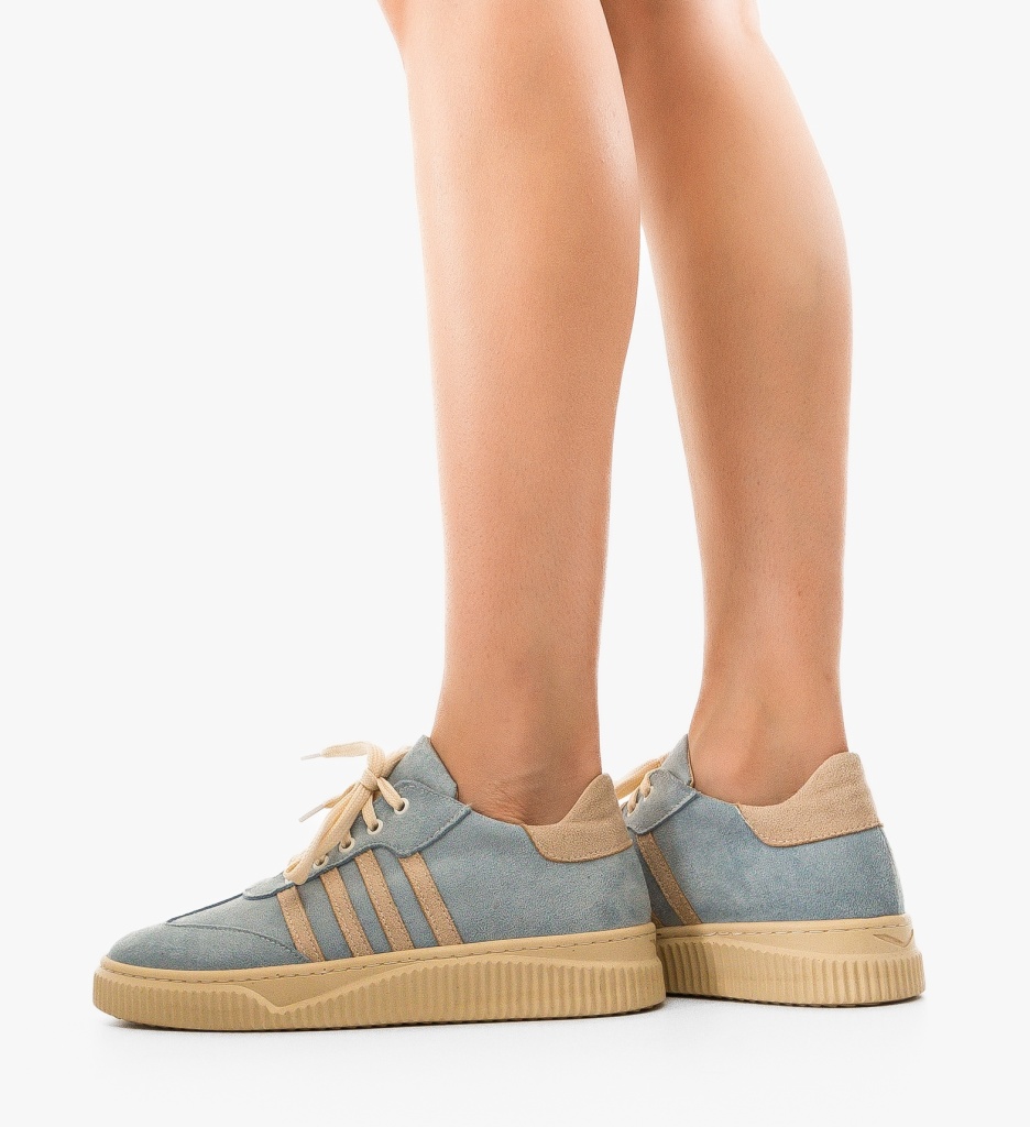 Sneakers Dama Crimson Albastri - Confort și Stil - imagine 2