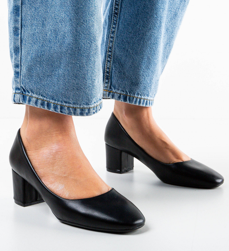 Pantofi Liujo Negri cu Toc - Eleganță și Stil - imagine 4