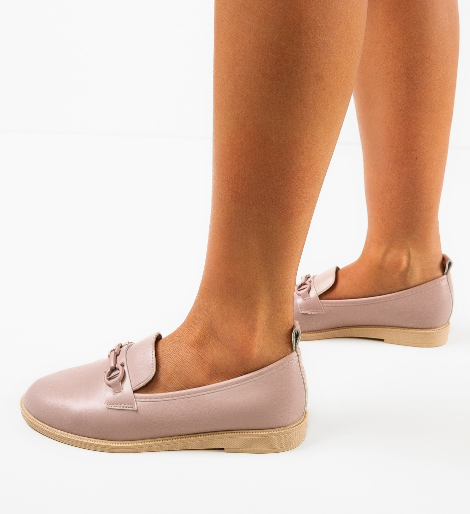 Pantofi Casual Dama Baja Nude - Confort și Stil - imagine 2