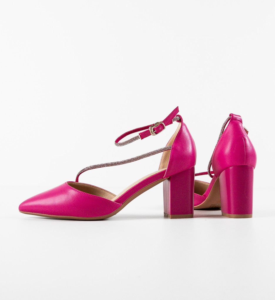 Pantofi Toc Zayat Fuchsia | Eleganță și Stil - imagine 9