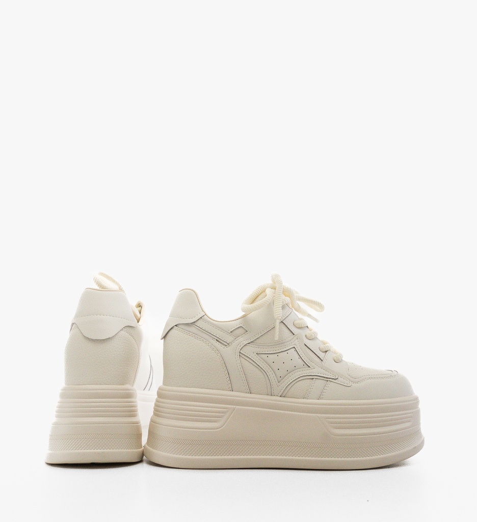 Sneakers Dama Dibby Bej - Confort și Stil - imagine 5