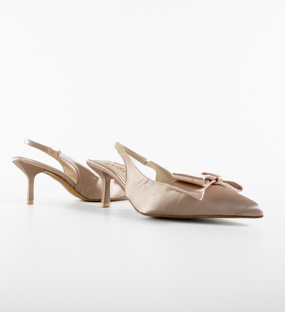 Pantofi cu Toc Hugo Bej | Eleganță și Stil - imagine 6