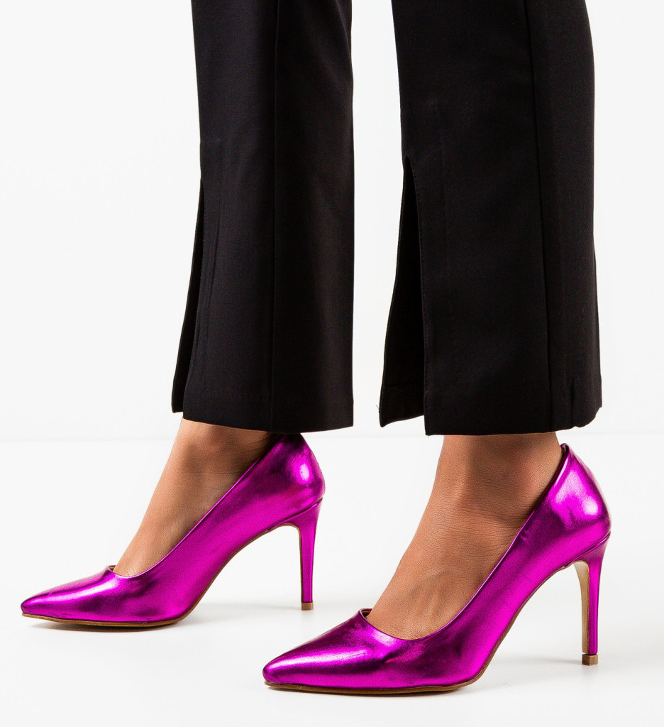 Pantofi cu Toc Weps Fuchsia | Look Elegant - imagine 3