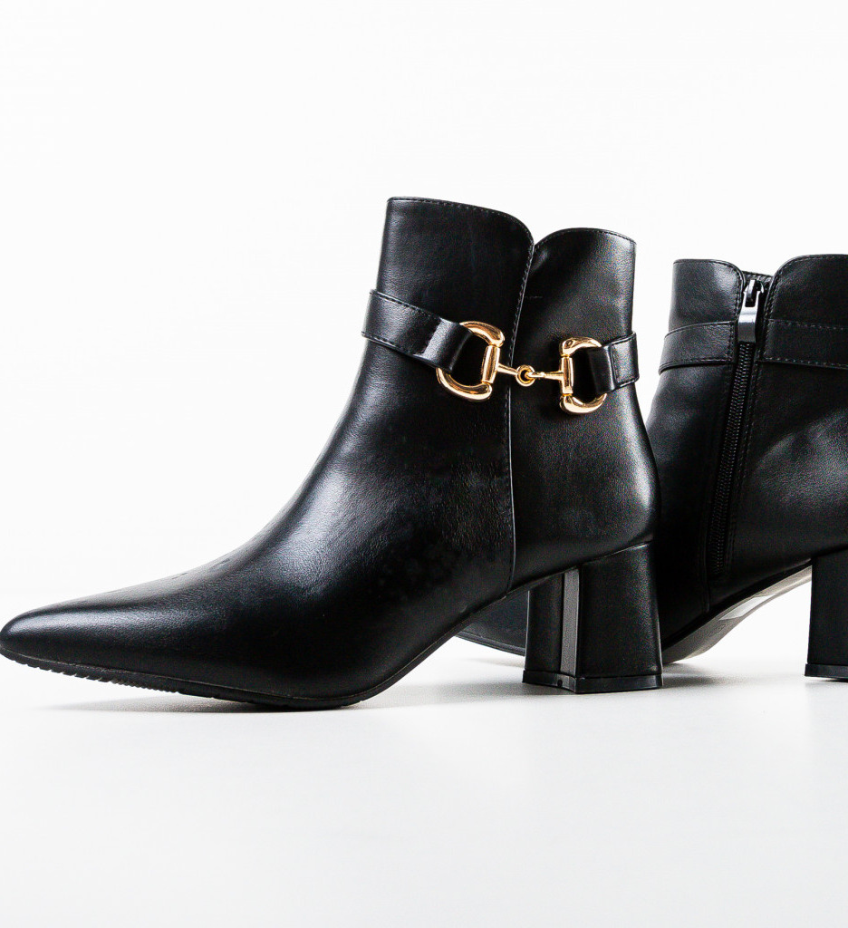 Botine Dama Trame Negre | Stil și Confort - imagine 5