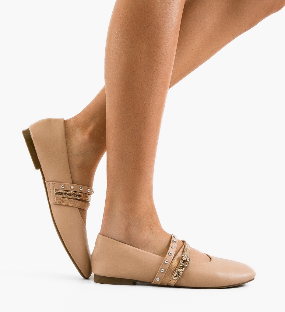 Balerini Doher Nude - Eleganță și Confort Casual - imagine 2
