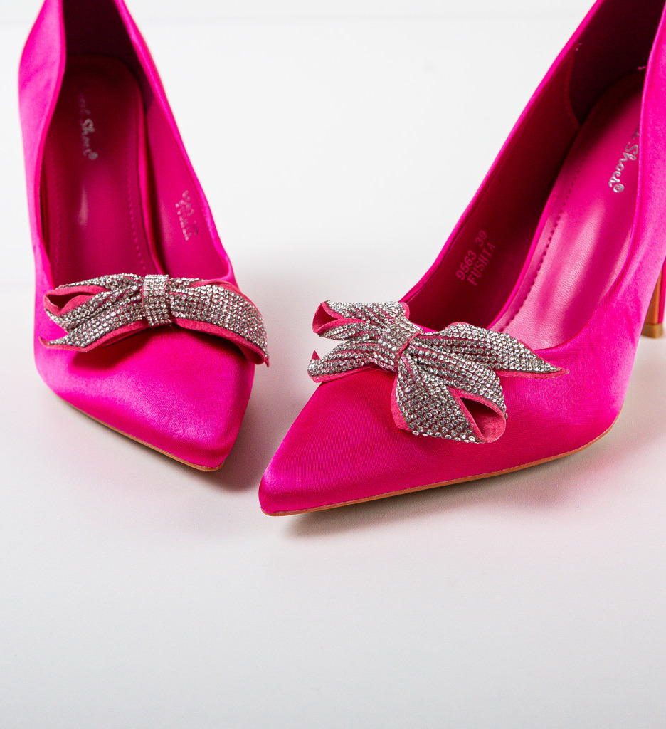 Pantofi cu Toc Knott Fuchsia - Stil și Eleganță - imagine 6